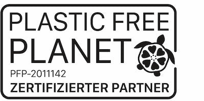 Happy Mona ist zertifizierter Partner von Plastic Free Planet.